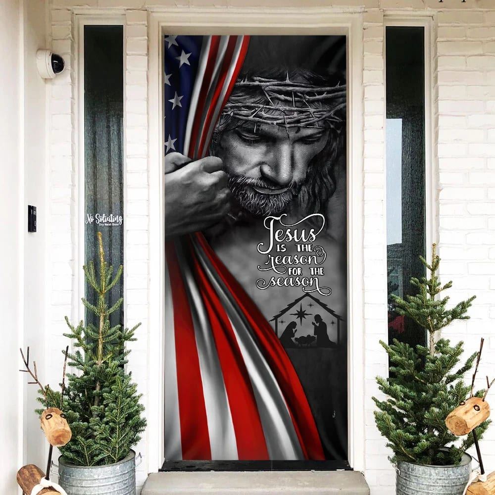Jesus Door Cover, Jesus Is The Reason For The Season, Christian Door Decor, Door Christian Church, Christian Door Plaques