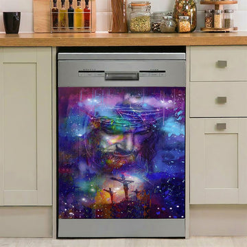 Jesus Face Dishwasher Cover , Jesus Dishwasher Stickers, Jesus Kitchen Decor