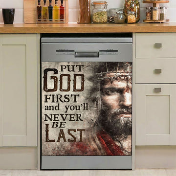 Jesus Face Dishwasher Cover, Jesus Portrait Dishwasher Stickers, Christian Kitchen Decor