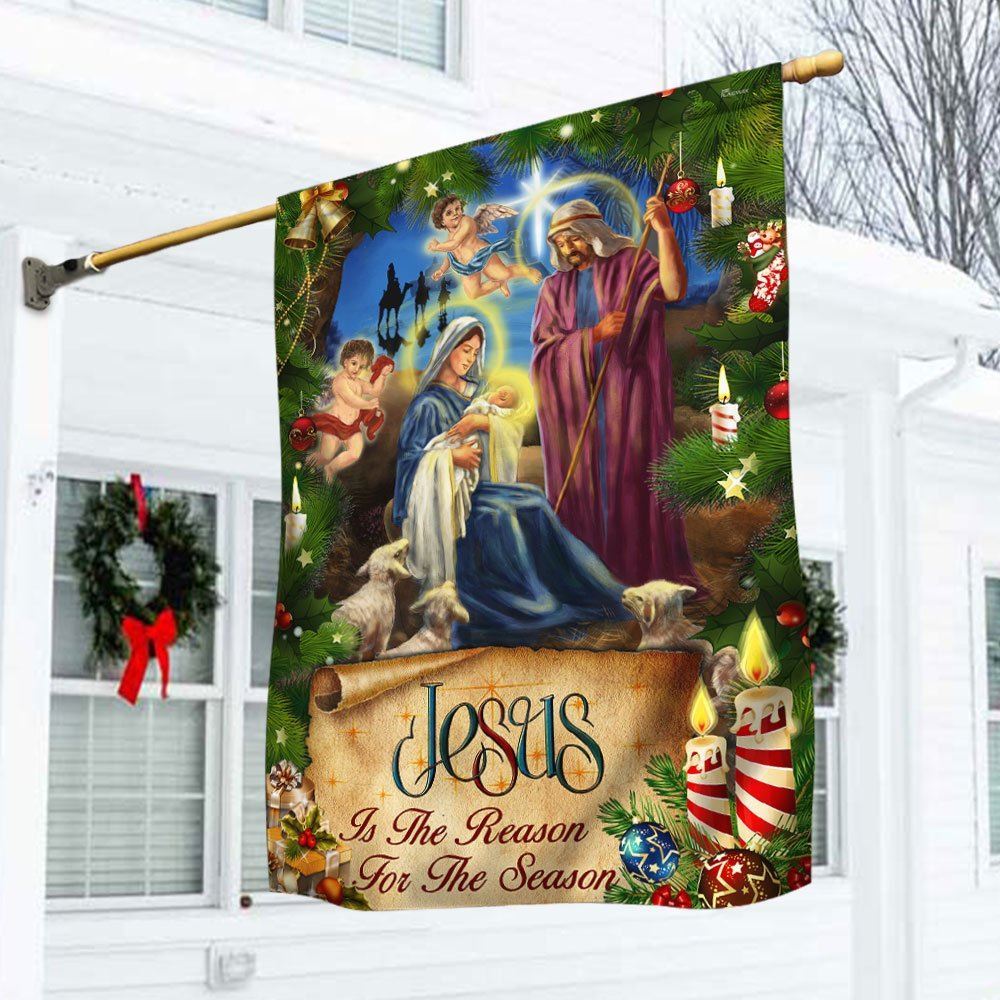 Jesus Flag Nativity Of Jesus Christmas Flag, Christian Christmas House Flag, Christmas Outdoor Decor Ideas