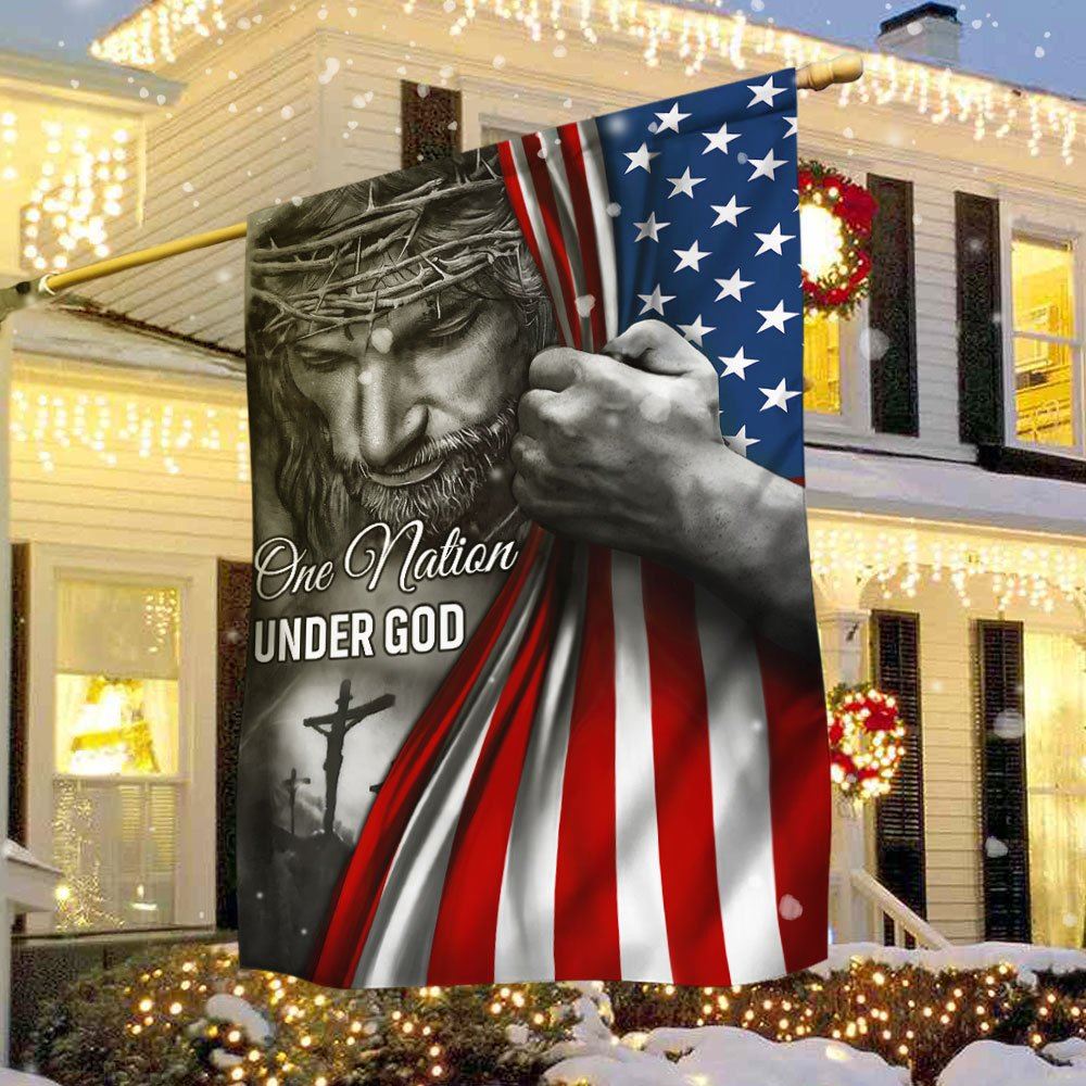Jesus Flag One Nation Under God Jesus Flag, Christian Flag, Scripture Flag, Garden Banner