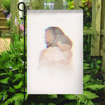 Jesus Holding The Child Flag, Christian&#39;s Flag, Jesus Garden Flag, Garden Flag, Welcome Flag, Christian Flag, Scripture Flag, Garden Banner
