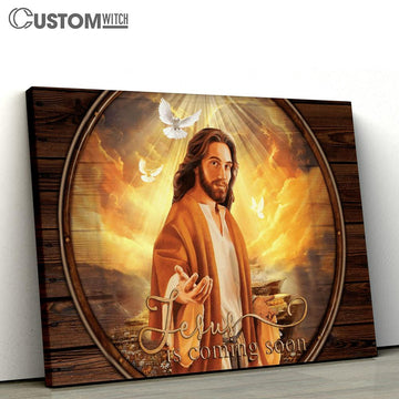 Jesus Is Coming Soon Light From Heaven Large Canvas - Christian Canvas Prints - Religious Canvas Art
