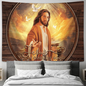 Jesus Is Coming Soon Tapestry, Tapestries for Living Room Bedroom