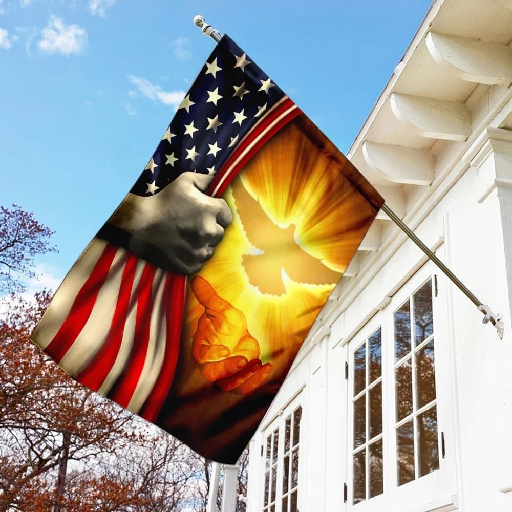 Jesus Is King Of My Life American House Flag, Christian Flag, Christian Flag, Scripture Flag, Garden Banner