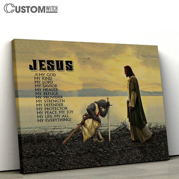 Jesus Is My Everythings Canvas Wall Art - Jesus Christ Canvas - Christian Canvas Prints