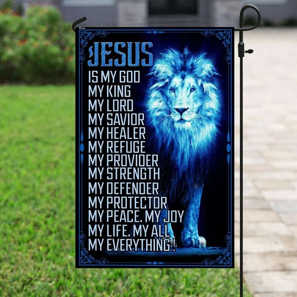 Jesus Is My God My Everything House Flags, Christian Flag, Scripture F ...