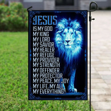Jesus Is My God My Everything House Flags, Christian Flag, Scripture Flag, Garden Banner