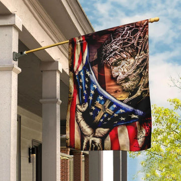 Jesus Is My Savior House Flag, Christian Flag, Christian Flag, Scripture Flag, Garden Banner