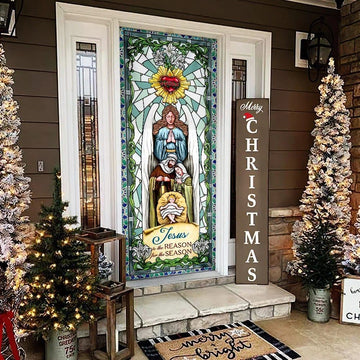 Jesus Is The Reason For The Season Door Cover,, Christian Door Decor, Door Christian Church, Christian Door Plaques