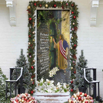 Jesus Knock In Night Door Cover, Christian Door Decor, Door Christian Church, Christian Door Plaques