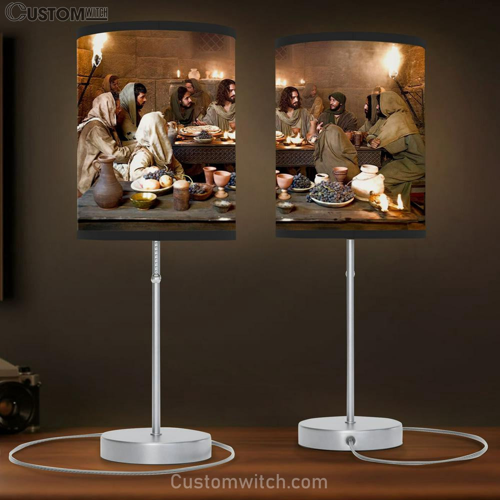 Jesus Last Supper Table Lamp Prints - Christian Lamp Gift - Christian Home Decor