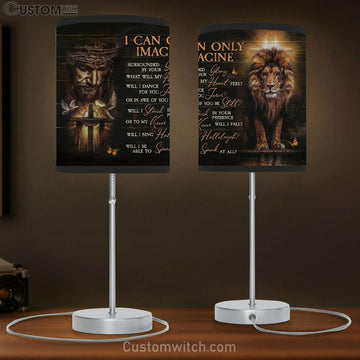 Jesus Lion Of Judah - I Can Only Imagine Table Lamp Gift Print - Christian Bedroom Decor