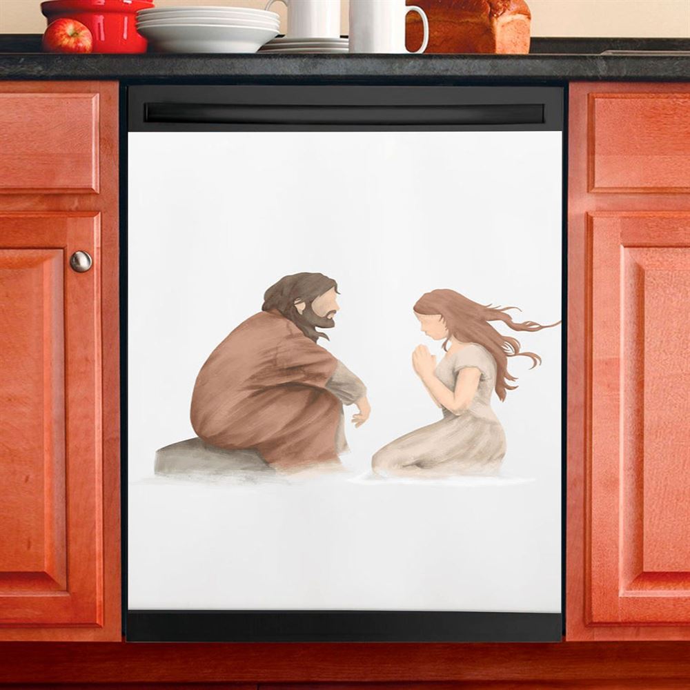 Jesus Listened To Women Dishwasher Cover , Christian Dishwasher Stickers, Jesus Kitchen Decor