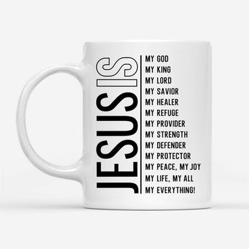 Jesus My Lord My God My All, Christian Coffee Mug, Christian Mug, Bible Mug, Faith Gift, Encouragement Gift