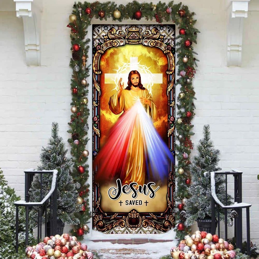 Jesus Of Divine Mercy Door Cover, Christian Door Decor, Door Christian Church, Christian Door Plaques