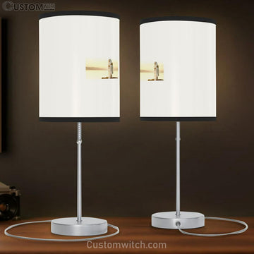 Jesus On Mountains Light Of The World Lamp Gift Table Lamp - Christian Bedroom Decor - Religious Art