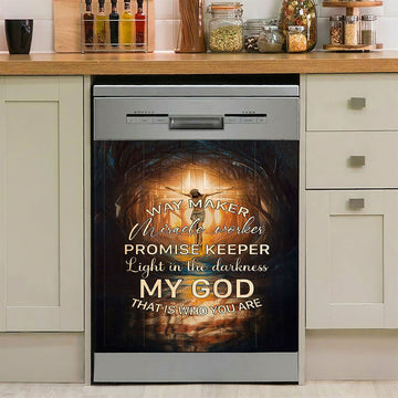 Jesus On The Cross Crown Of Thorn Dishwasher Cover, Life Of Jesus Dishwasher Stickers, Jesus Portrait Kitchen Decor