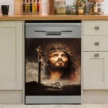 Jesus On The Cross With Crown Of Thorns Dishwasher Cover