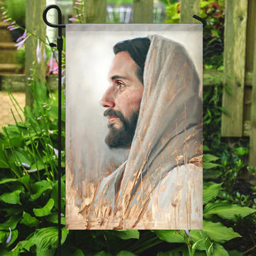 Jesus Pictures Flag, Jesus Flag, Christian&#39;s Flag, Jesus Garden Flag, Garden Flag, Welcome Flag, Christian Flag, Scripture Flag, Garden Banner