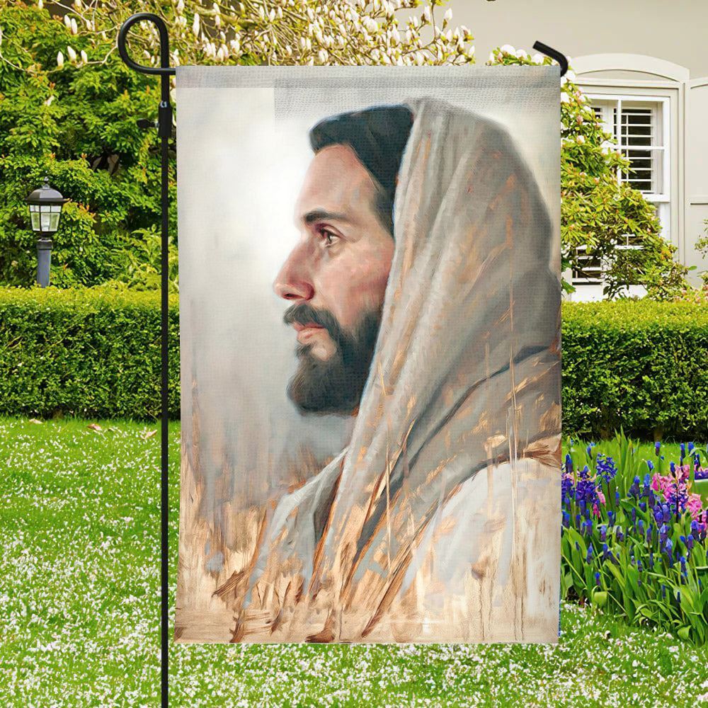 Jesus Pictures Flag, Jesus Flag, Christian&#39;s Flag, Jesus Garden Flag, Garden Flag, Welcome Flag, Christian Flag, Scripture Flag, Garden Banner