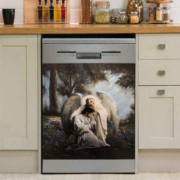 Jesus Praying In The Garden Painting Dishwasher Cover, Jesus Dishwasher Wrap, Christian Kitchen Decoration