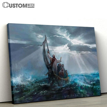 Jesus Saving On The Beach Large Canvas - Christian Canvas Prints - Religious Canvas Art