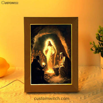 Jesus Spiritual Frame Lamp Prints - Religious Frame Lamp Art - Christian Decor