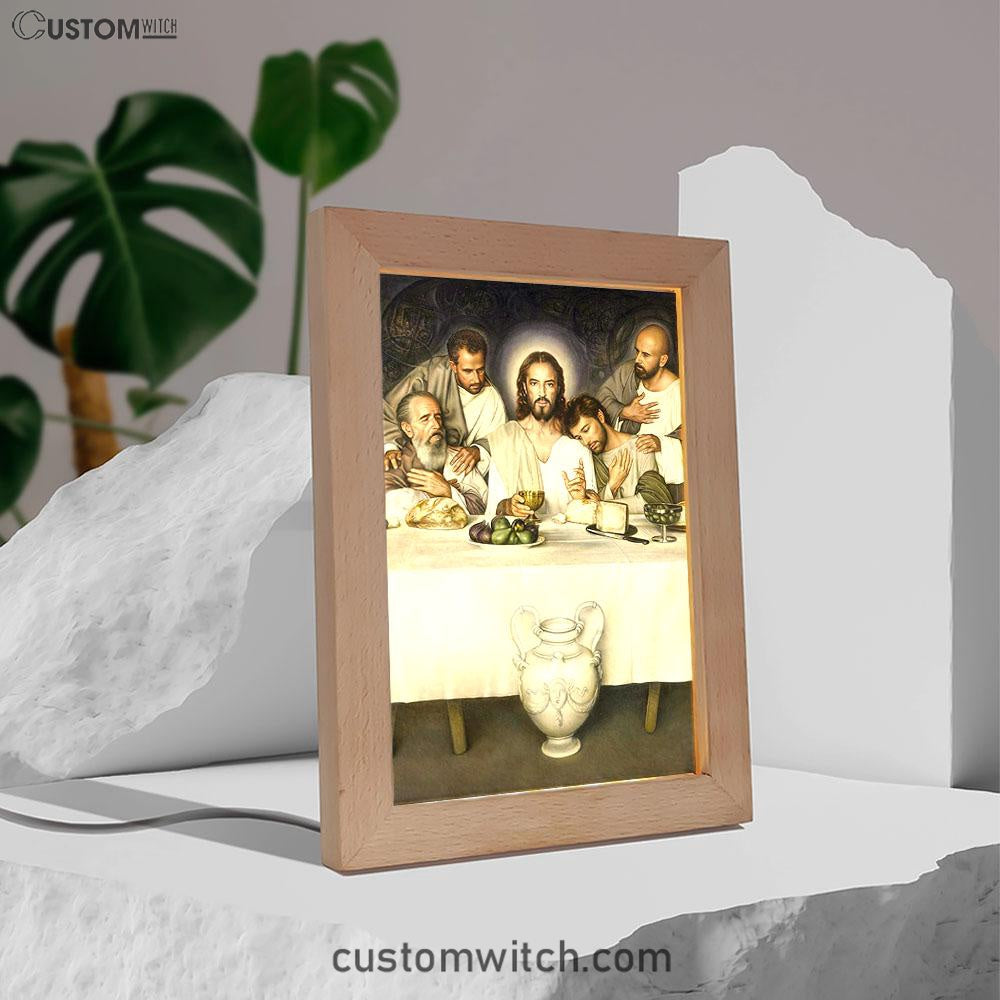 Jesus The Last Supper Frame Lamp Pictures - Jesus Art Prints - Jesus Art - Christian Home Decor
