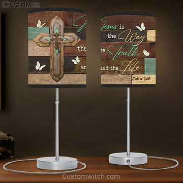 Jesus The Way The Truth And The Life John 146 Lamp Gift Table Lamp - Christian Lamp Gift Decor - Scripture Table Lamp Prints