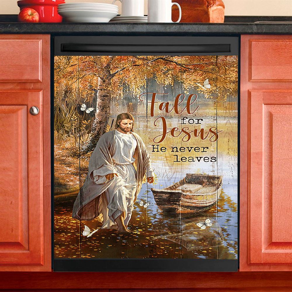 Jesus Walking On The Water 1 Dishwasher Cover, Jesus Dishwasher Wrap, Christian Kitchen Decoration