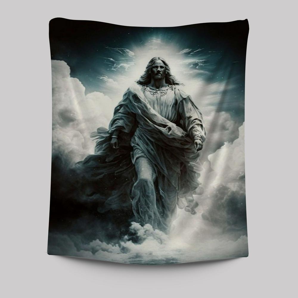 Jesus Walks On Water Tapestry Pictures - Christian Wall Art - Jesus Tapestry Art