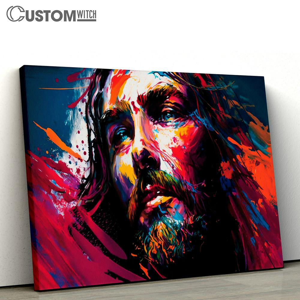 Jesus With Beard Beard Canvas Pictures - Faith Art - Christian Canvas Wall Art Decor