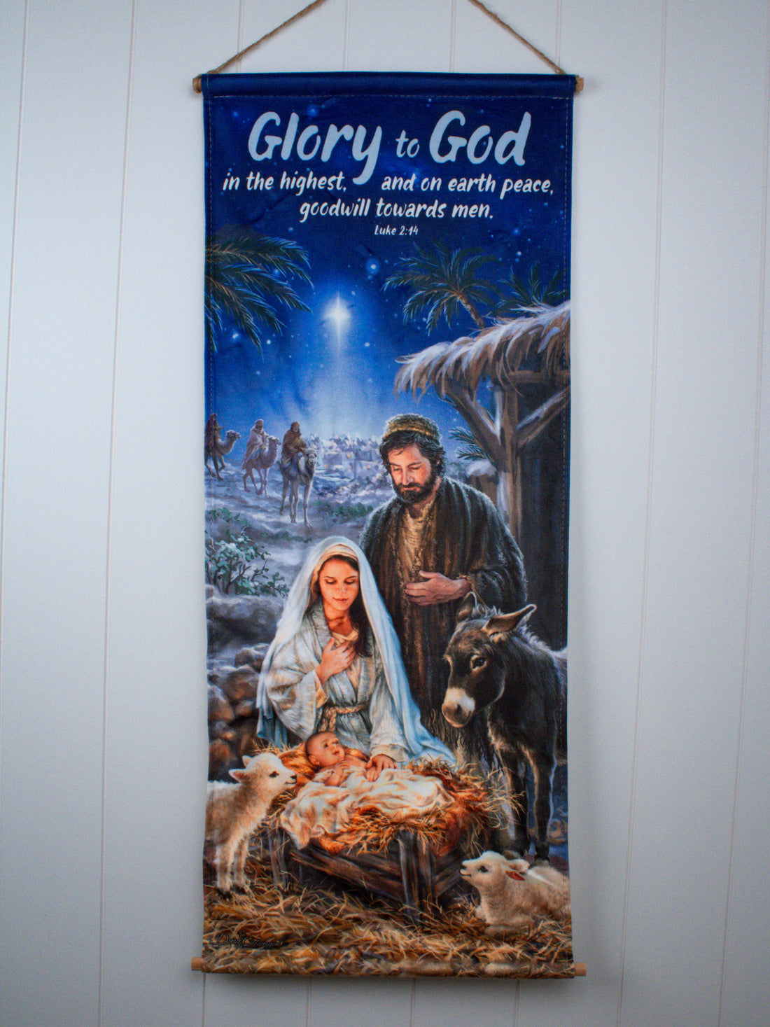 A Savior is Born LED Banner