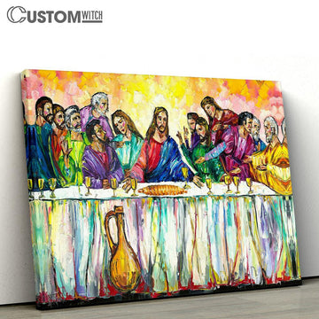 Last Supper Canvas Wall Art 10 - Jesus Canvas - Christian Wall Art - Jesus Wall Decor