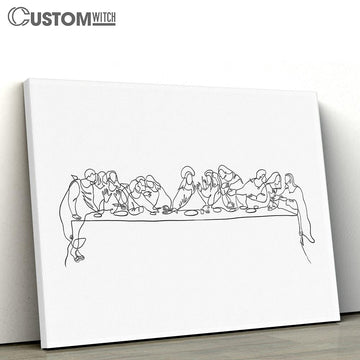 Last Supper Canvas Wall Art 3 - Jesus Canvas - Christian Wall Art - Jesus Wall Decor