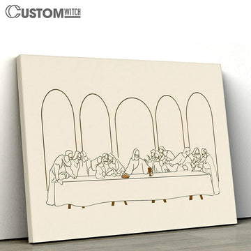 Last Supper Canvas Wall Art 4 - Jesus Canvas - Christian Wall Art - Jesus Wall Decor