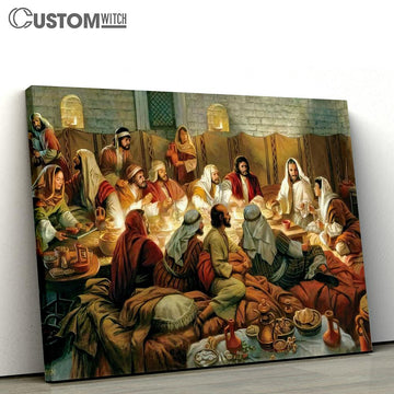 Last Supper Canvas Wall Art 6 - Jesus Canvas - Christian Wall Art - Jesus Wall Decor