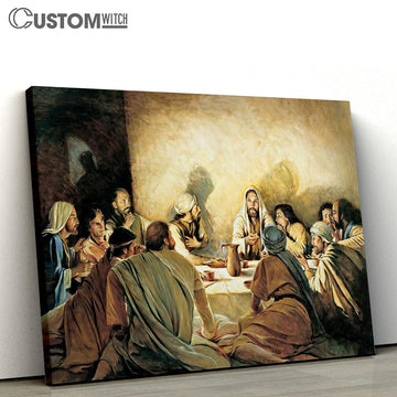 Last Supper Canvas Wall Art 8 - Jesus Canvas - Christian Wall Art - Jesus Wall Decor