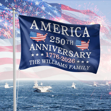 America 250th Anniversary 1776 - 2026 Double-Sided Flag