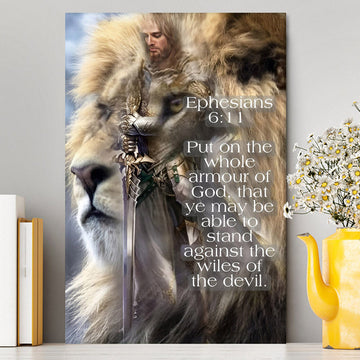 Lion Put On The Armor Of God Canvas Prints - Lion Canvas Art - Christian Inspirational Canvas