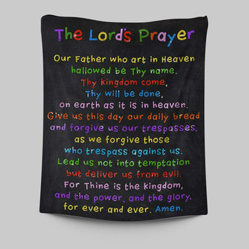 Lords Prayer Tapestry Wall Decor - Catholic Gifts For Bible - Christian Tapestries Wall Art Decor