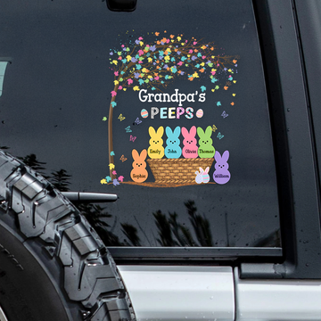 Custom Family Bunny Easter Car Window Decal Sticker Family Gift