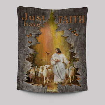 Magic Forest, Jesus Painting, Lamb Of God, Just Have Faith Tapestry