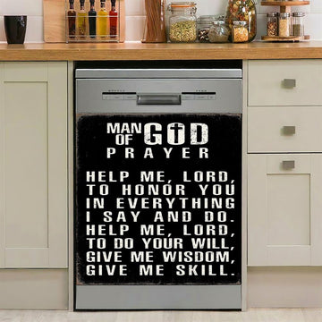 Man Of God Prayer Dishwasher Cover, Dishwasher Wrap For Men, Christian Gifts For Men Husband Him