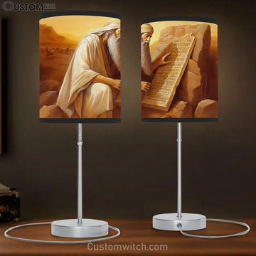 Man Reading Book Table Lamp Pictures - Faith Art - Christian Table Lamp Gift Decor