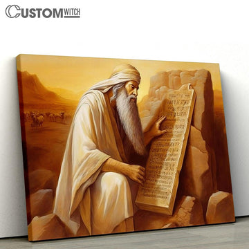 Man Reading Book Canvas Pictures - Faith Art - Christian Canvas Wall Art Decor