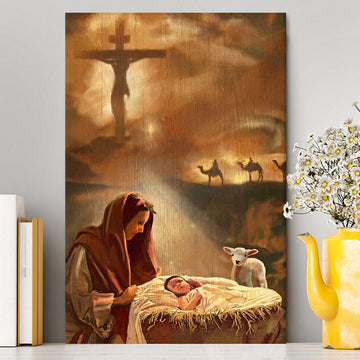 Maria And Jesus Canvas Wall Art - Jesus Canvas Pictures - Christian Canvas Wall Art