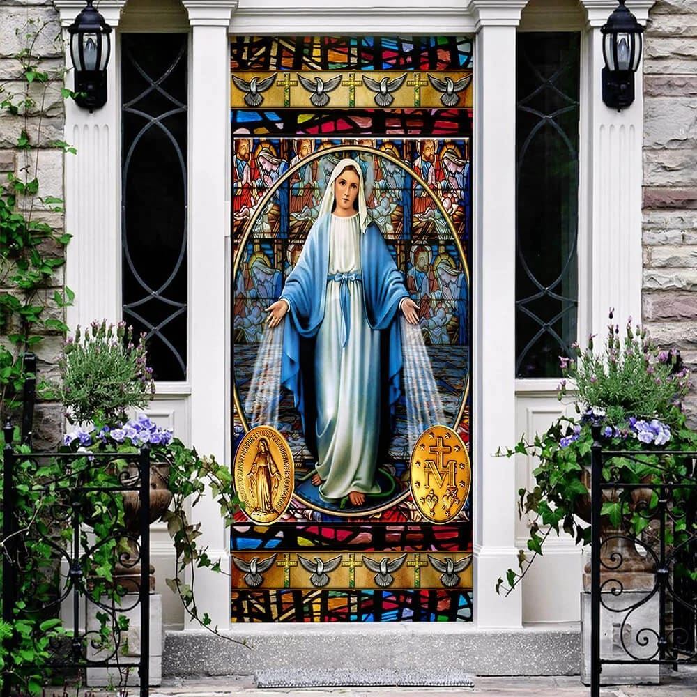 Mary, Our Lady of Sorrows Door Cover, Christian Door Decor, Door Christian Church, Christian Door Plaques