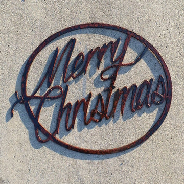 Merry Christmas Metal Sign, Cut Metal Sign, Wall Metal Sign, Christmas Gift, Christmas Home Decor Sign, Christmas Outdoor Metal Sign